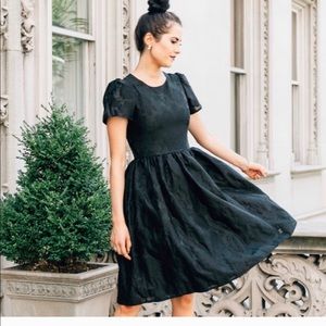 NWT Rachel Parcell black organza dress